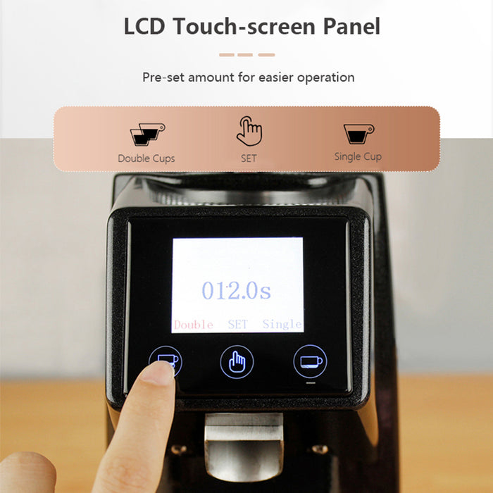 022 Model Commercial Electric Coffee Grinder with Touch Screen Panel