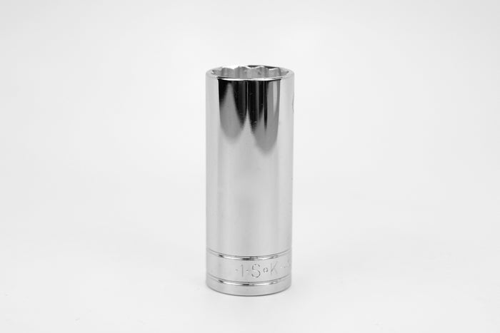 1" 1/2" Drive 12 Point Fractional Deep Chrome Socket