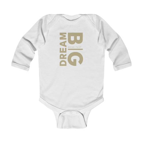 100% Cotton Long Sleeve Onesie - Dream Big