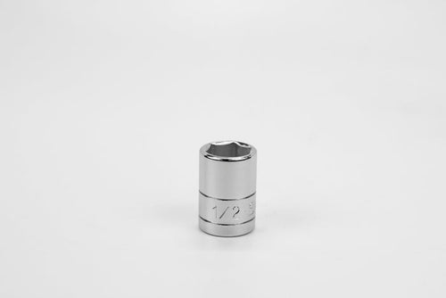 1/2" 3/8" Drive 6 Point Fractional Standard Chrome Socket