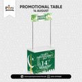 14 August Theme Party Kiosk Stand – Custom Promotional Display Table