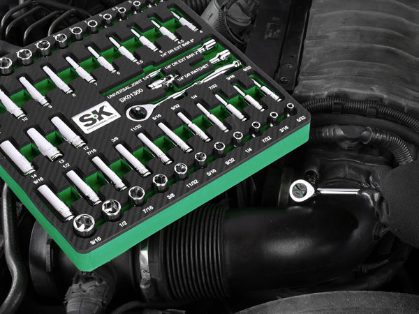 SK01300-216P - 1/4" Drive, 52 Piece, 6 Point, Shallow & Deep, SAE & Metric Chrome Socket Set View 8
