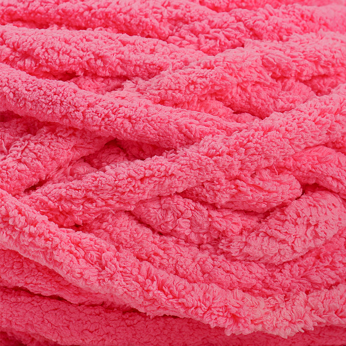 20mm Chunky Chenille Yarn - Salmon Color