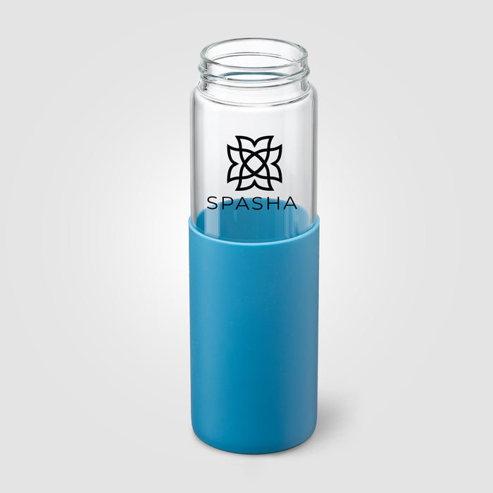 20oz Juno Glass Silicone Sleeve Straw Bottle | Personalized