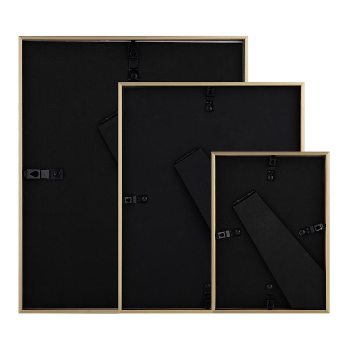 Sensio Home 3 Pack Photo Frame Aluminium Gold Various Sizes - SENSIO HOME