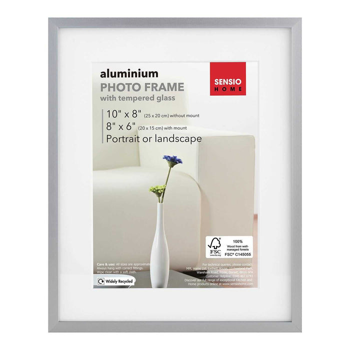 Sensio Home 3 Pack Photo Frame Aluminium Silver Various Sizes - SENSIO HOME