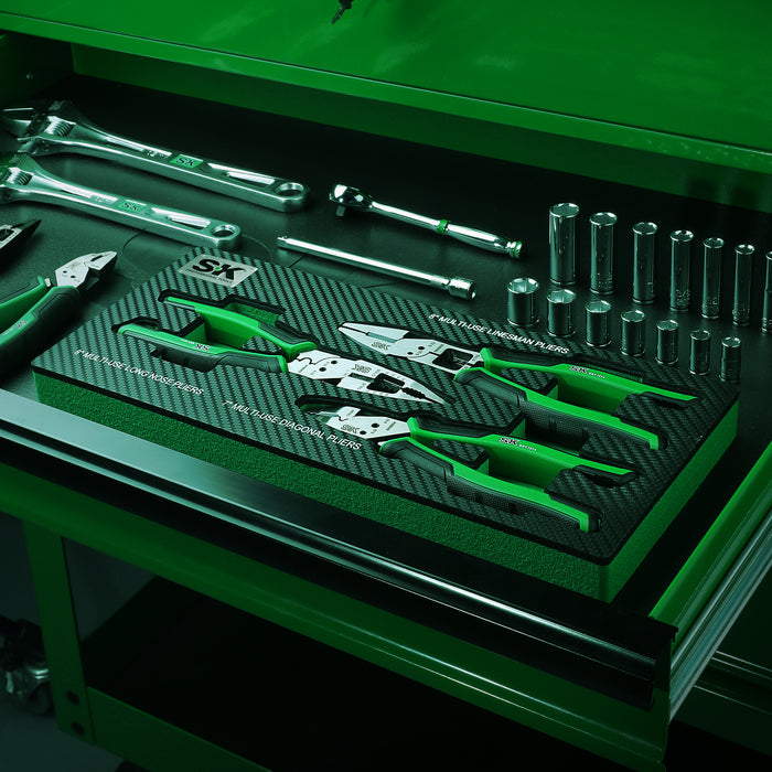 SK01457 - 3 Piece Dual-Material Handle Multi-Use Pliers Set View 8