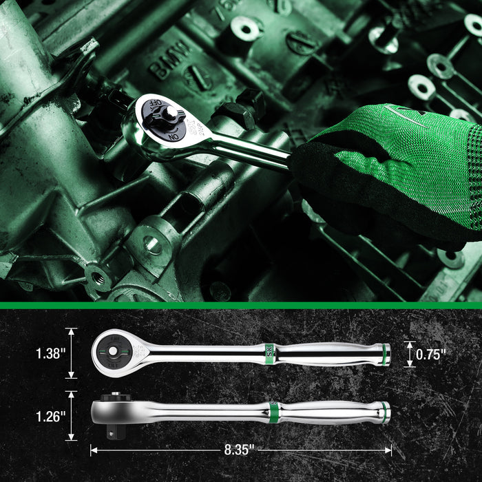 SK01308-216P - 31 Piece 3/8" Drive, 6 Point, Standard & Deep, Metric Chrome Socket Set View 5