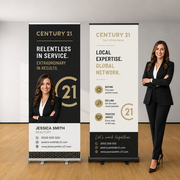 33" x 79" Free Style Retractable Banner | Your Design