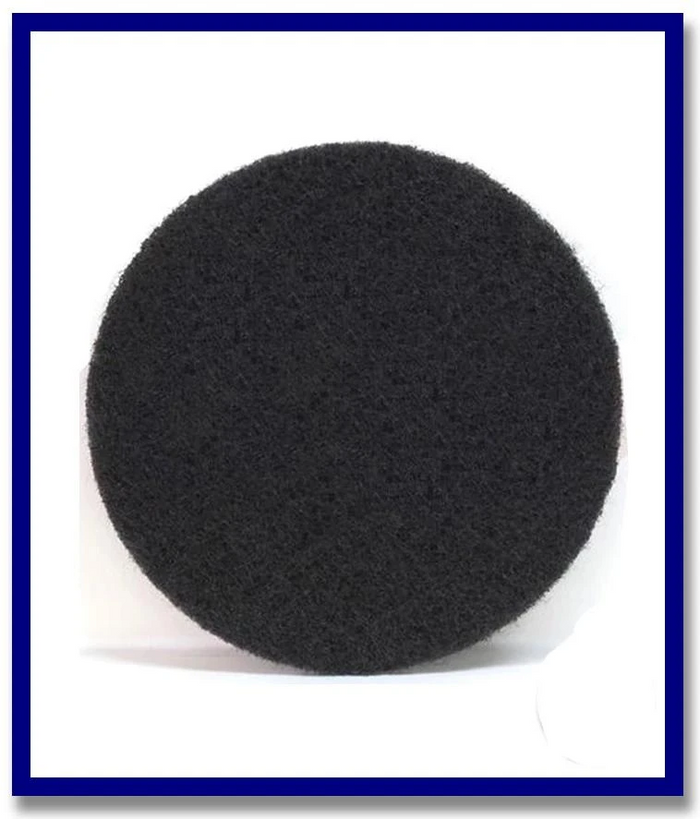 43cm Black Highly Abrasive Floor Stripping Pad - 1Pc - Stone Doctor Australia - Doodlebug
