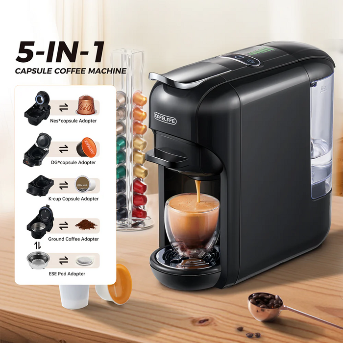 5 in 1 Semi-automatic Capsule Coffee Machine CAFELIFE