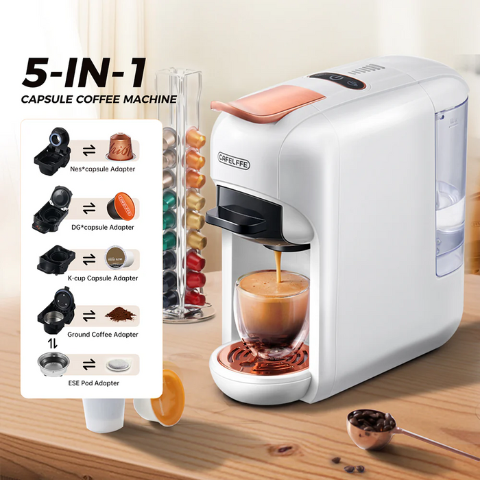 5 in 1 Semi-automatic Capsule Coffee Machine CAFELIFE