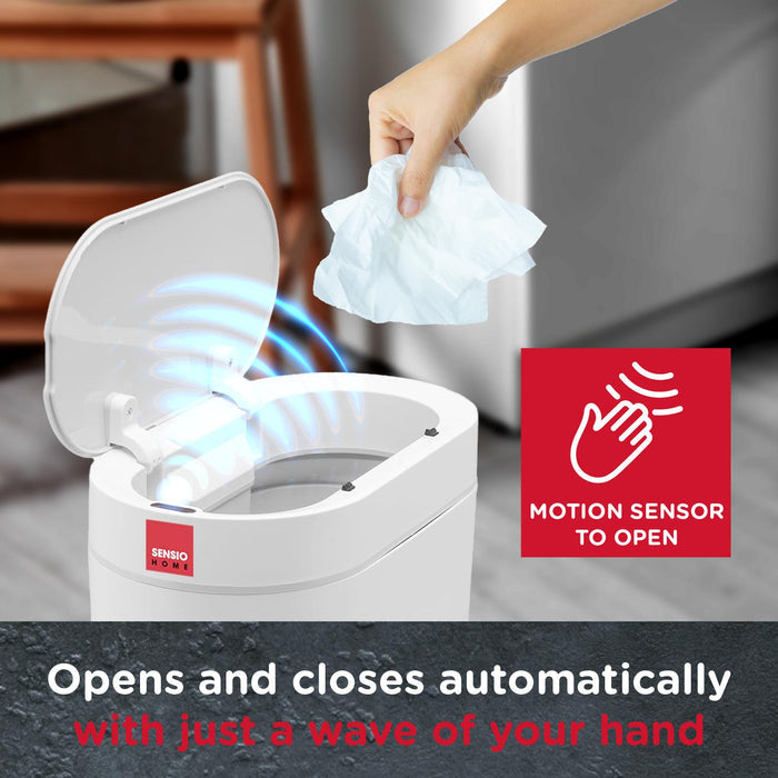 - Buy Now 5 Litre Waterproof Motion Sensor Trash Can Dust Bin with Auto Lid