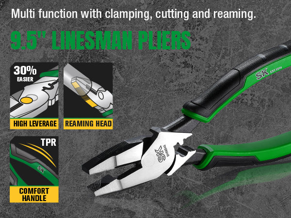 SK01458 - 5 Piece Dual-Material Multi-Purpose Pliers Set View 4