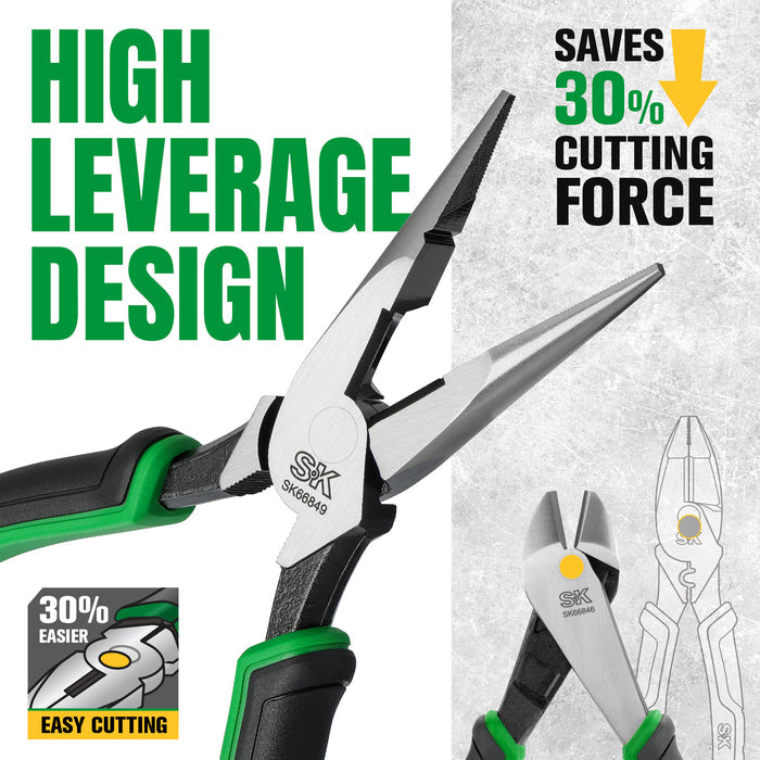SK01458 - 5 Piece Dual-Material Multi-Purpose Pliers Set View 8