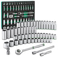 SK01307-216P - 56 Piece 3/8" Drive, 6 Point, Standard & Deep, SAE & Metric Chrome Socket Set
