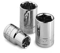 5/8" 3/8" Drive 12 Point Fractional Standard Chrome Socket