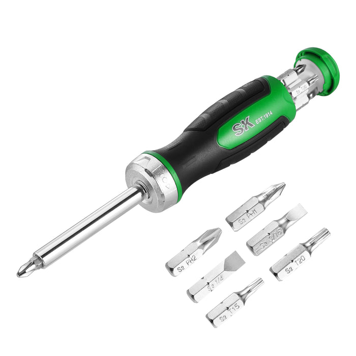 SK02017 - 7-in-1, 216-Position  Reversible Ratcheting Screwdriver