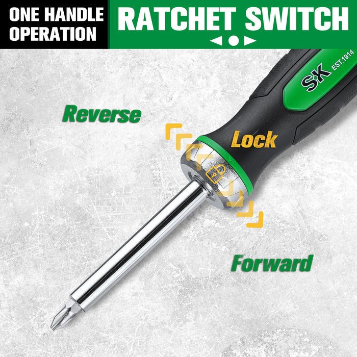 SK02017 - 7-in-1, 216-Position  Reversible Ratcheting Screwdriver View 4
