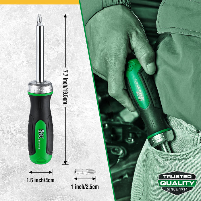 SK02017 - 7-in-1, 216-Position  Reversible Ratcheting Screwdriver View 5