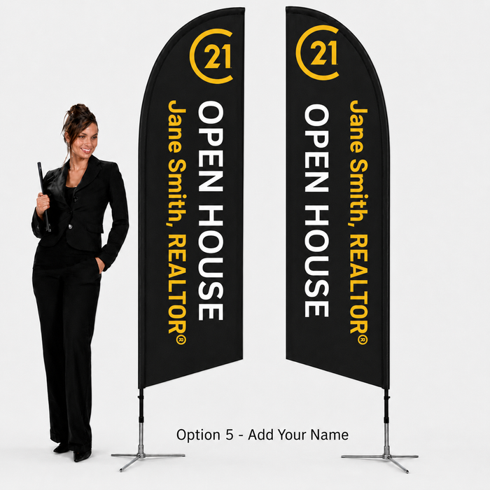 8ft Personalised Feather Flag | Small - Personalized  ⚡ FAST 48-HOUR PRODUCTION