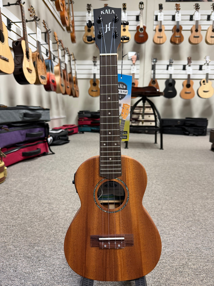 KALA KA-JH-AMHG-CE James Hill Signature Mahogany Electric Concert Ukulele w/Case
