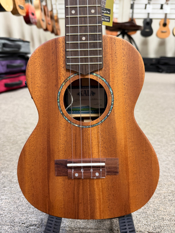 KALA KA-JH-AMHG-CE James Hill Signature Mahogany Electric Concert Ukulele w/Case