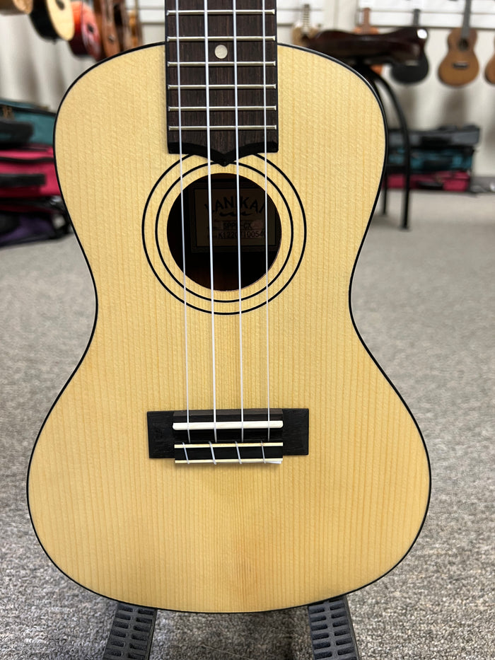 Lanikai SPPW-CX Solid Spruce/Pacific Walnut Concert Ukulele w/Case - Limited Edition