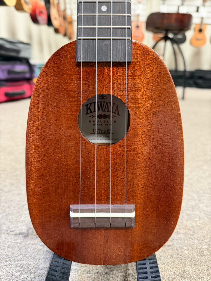 Kiwaya U-Trip 02 Mahogany Pineapple Sopranino Ukulele w/Case - Mini Soprano