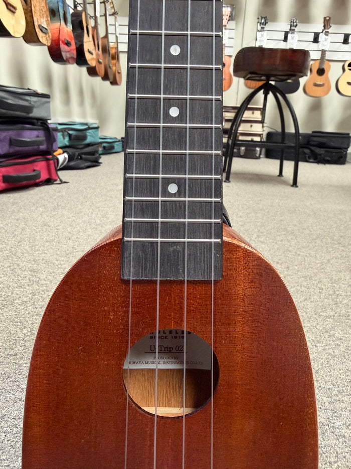 Kiwaya U-Trip 02 Mahogany Pineapple Sopranino Ukulele w/Case - Mini Soprano