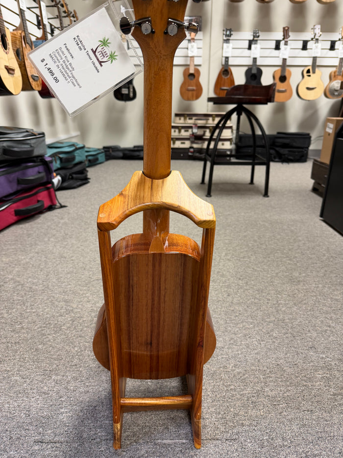 Custom Canarywood Ukulele Stand by Lee Murdock - Canarywood Uke Stand