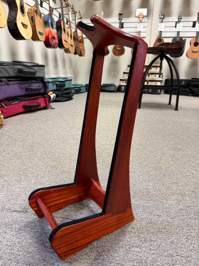 Custom Padauk Ukulele Stand by Lee Murdock - Padauk Uke Stand