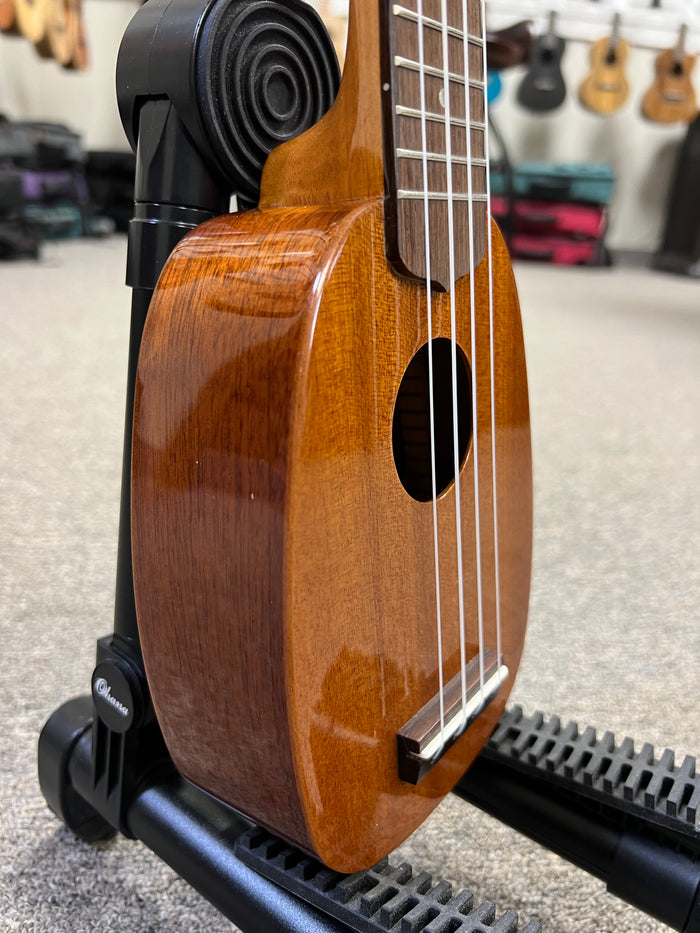 OHANA TTPK-25G Solid Mahogany Sopranissimo Pineapple Ukulele - Mini Pineapple Uke - Aloha City Ukes