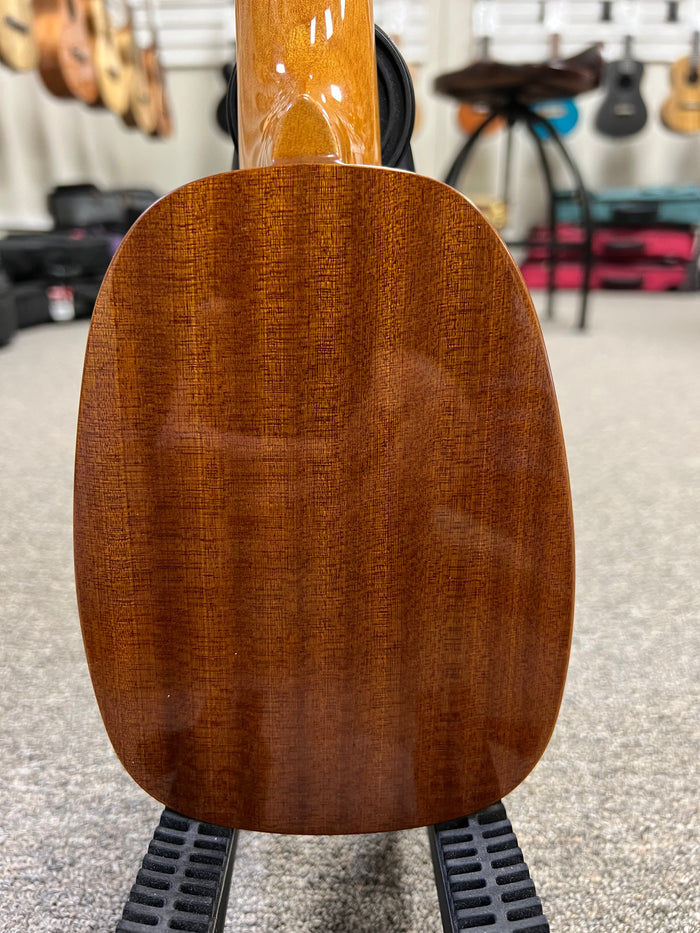 OHANA TTPK-25G Solid Mahogany Sopranissimo Pineapple Ukulele - Mini Pineapple Uke - Aloha City Ukes