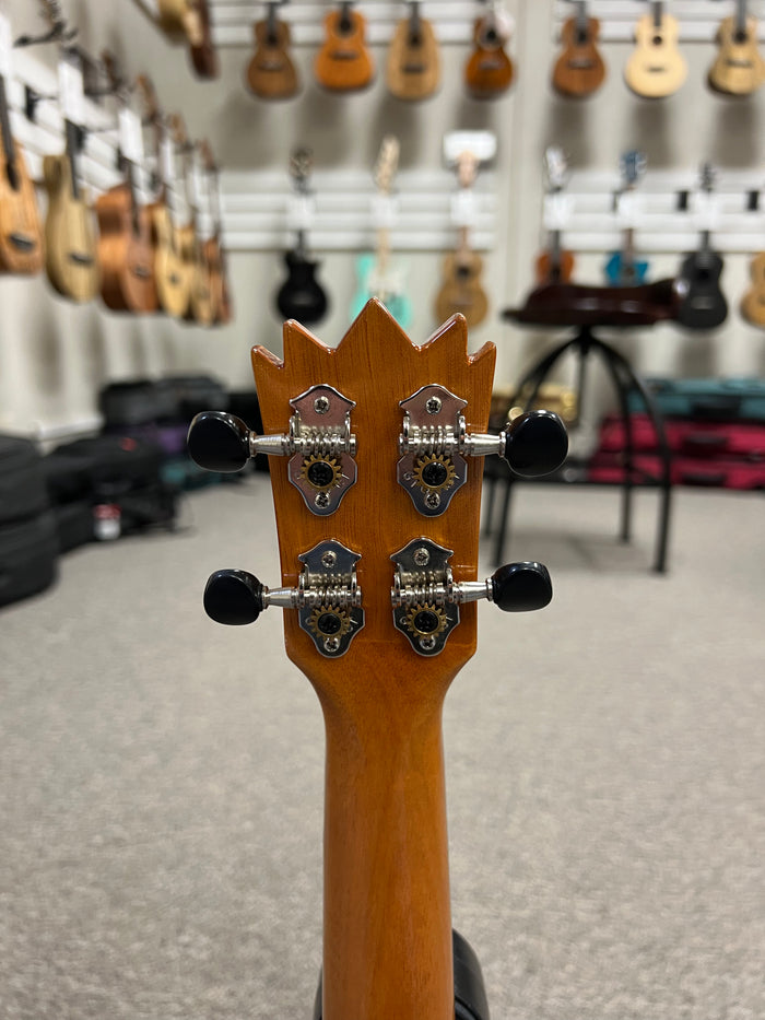 OHANA TTPK-25G Solid Mahogany Sopranissimo Pineapple Ukulele - Mini Pineapple Uke - Aloha City Ukes