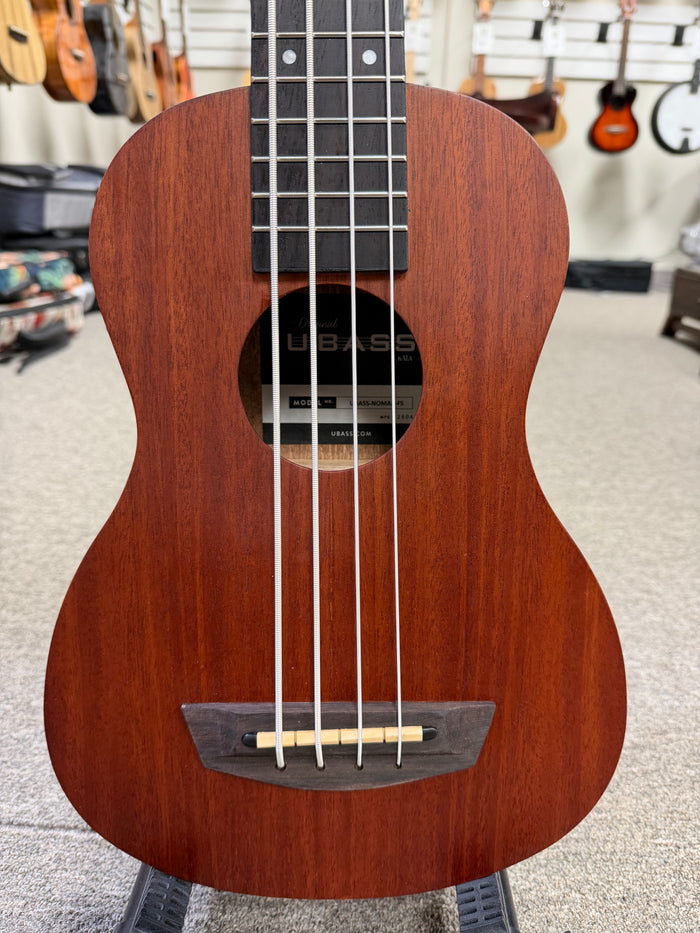 KALA Nomad Mahogany Acoustic-Electric U-Bass w/Case  - UBASS