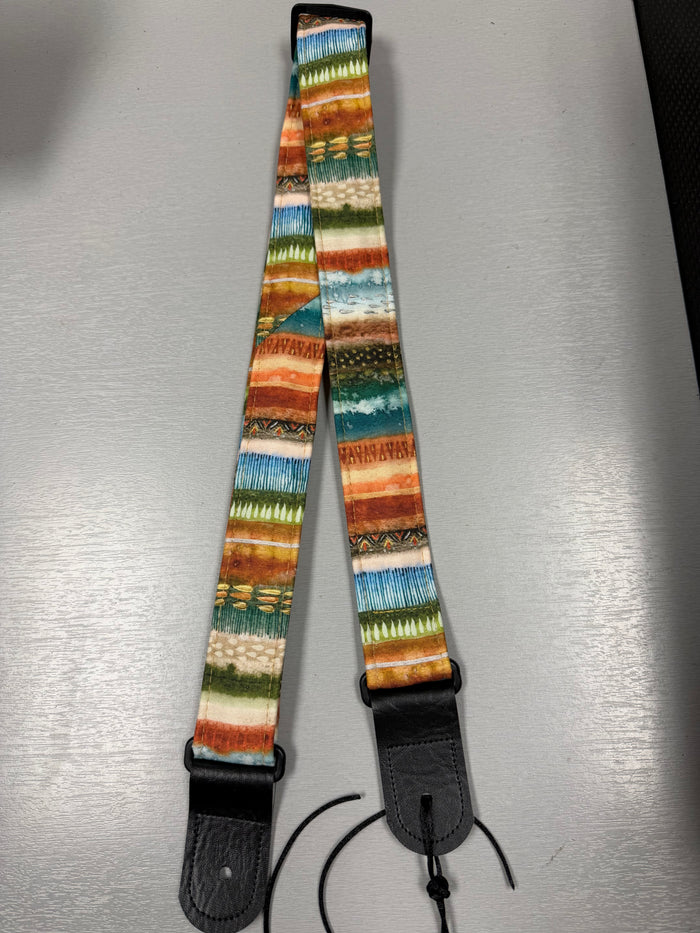 Quiltsand Woven Ukulele Strap - Sunset - Adjustable