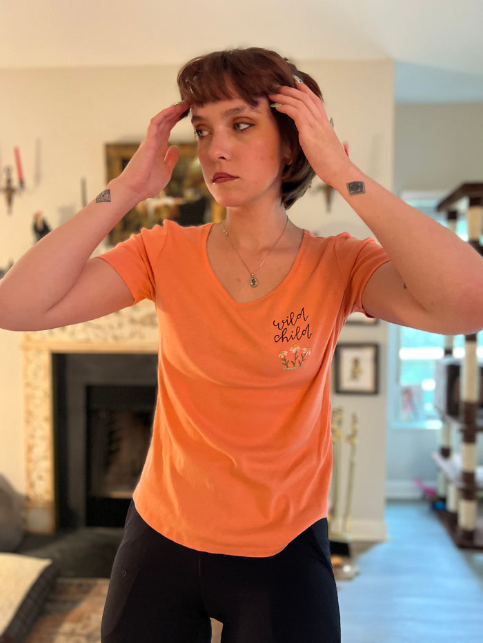 Wild Child Embroidered T-Shirt