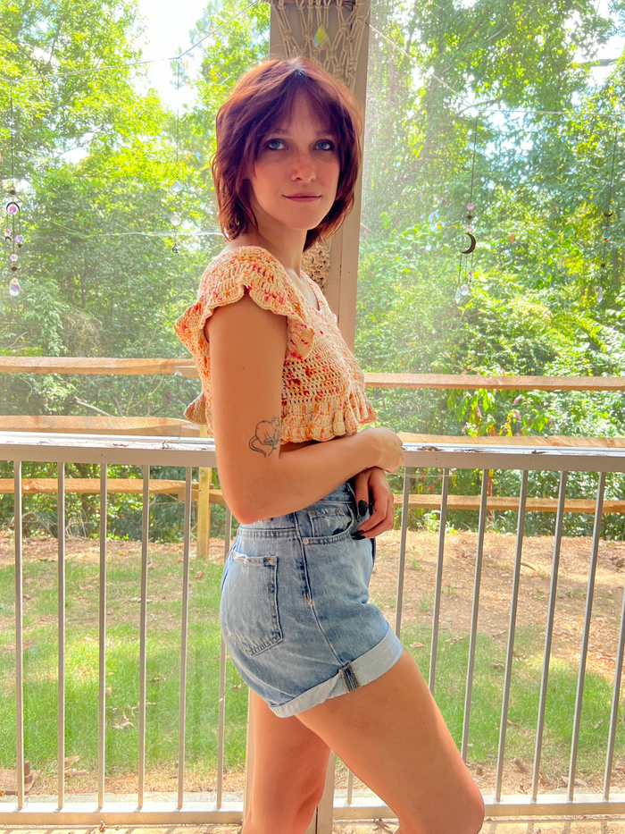 Mini Ruffle Crop Top