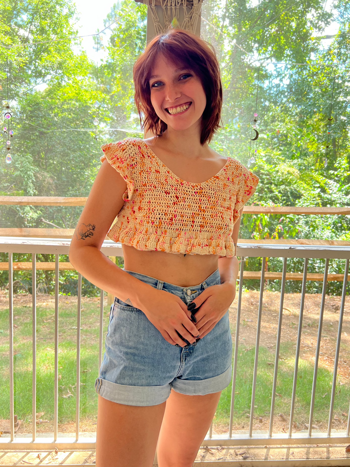 Mini Ruffle Crop Top