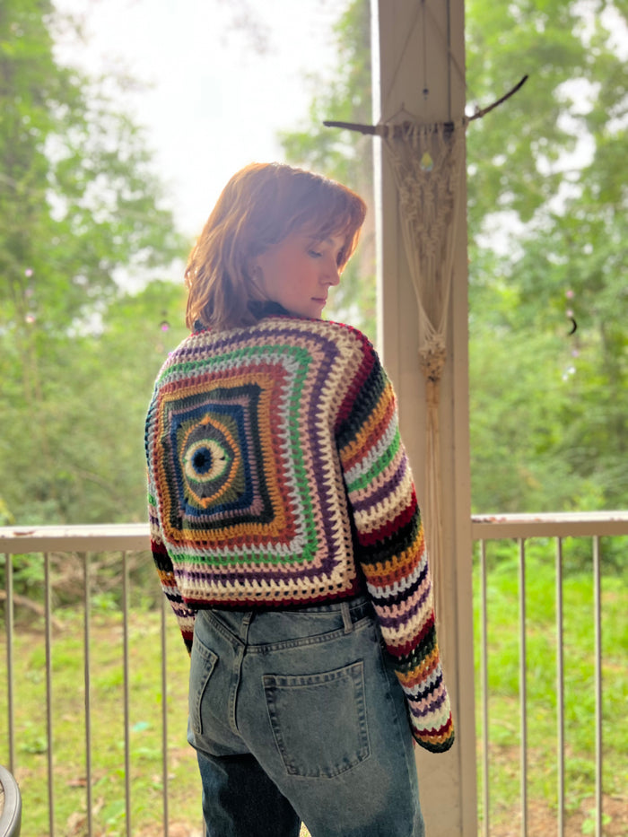 Evil Eye Granny Sweater