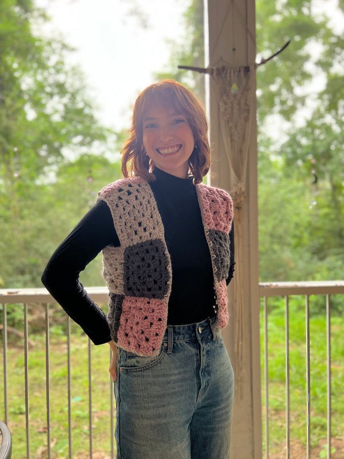 Neapolitan Granny Square Vest
