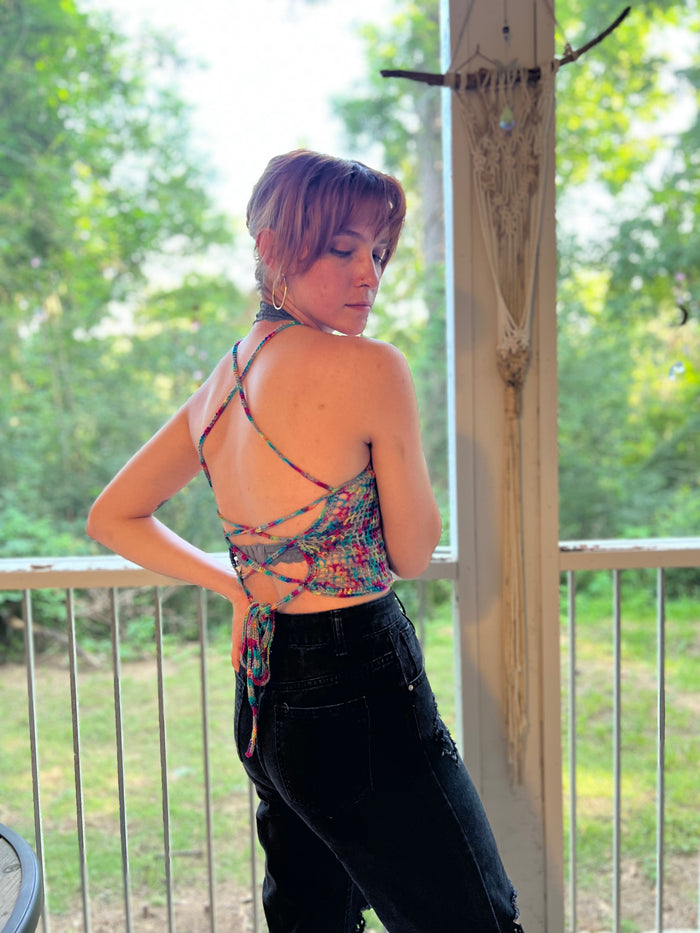 Mesh Corset Top