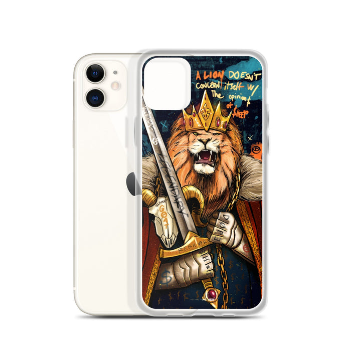 A Lion Doesn't Concern Itself with the Opinions of Sheep iPhone Case - REBHORN DESIGN