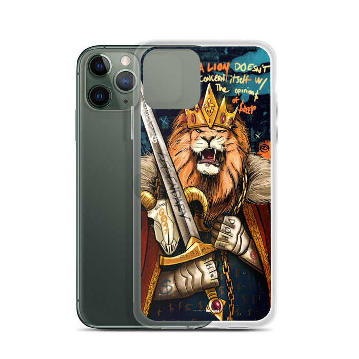 A Lion Doesn't Concern Itself with the Opinions of Sheep iPhone Case - REBHORN DESIGN