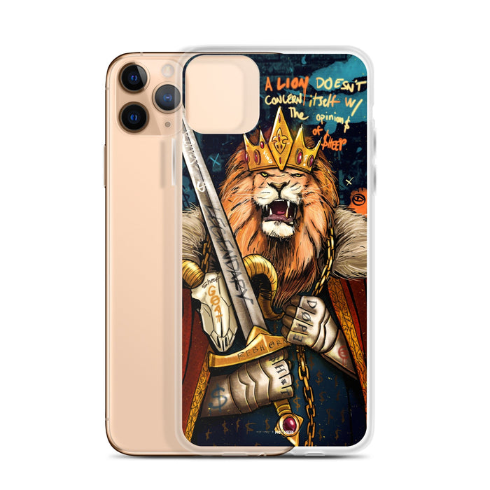 A Lion Doesn't Concern Itself with the Opinions of Sheep iPhone Case - REBHORN DESIGN