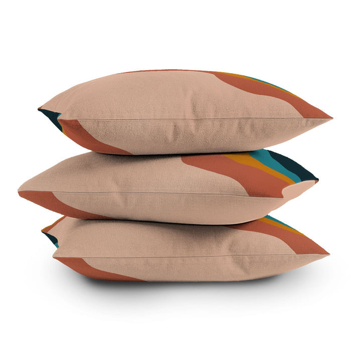 ABSTRACT RETRO THROW PILLOW