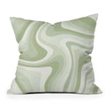 ABSTRACT WAVY STRIPES LXXVIII THROW PILLOW