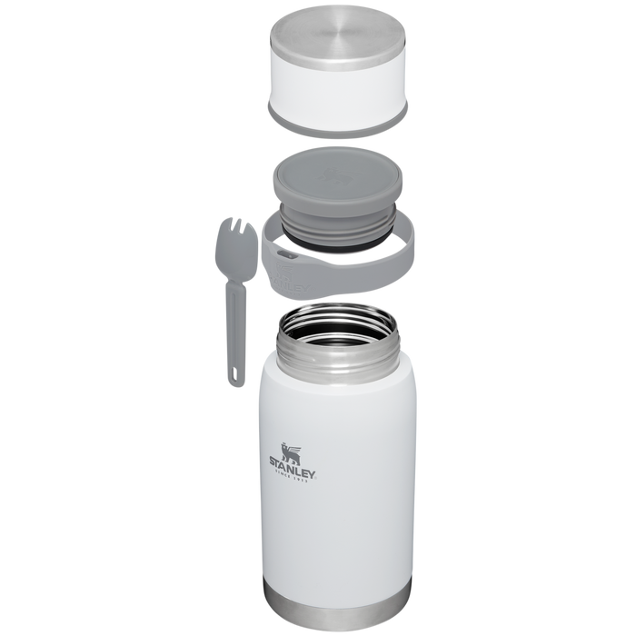 Stanley 36 oz To-Go Food Jar with Spork in Polar White