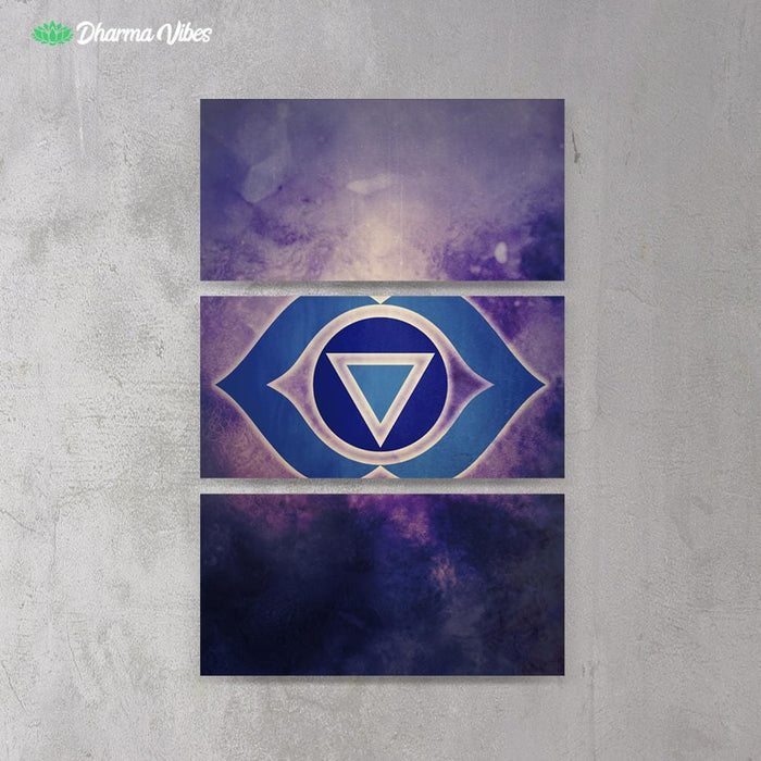 Ajna 6th Chakra by McAshe 3-Piece Canvas